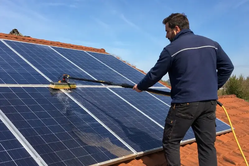 Nettoyage et entretien de panneaux solaires à Saint-Cyprien